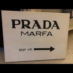 hand painted prada marfa canvas